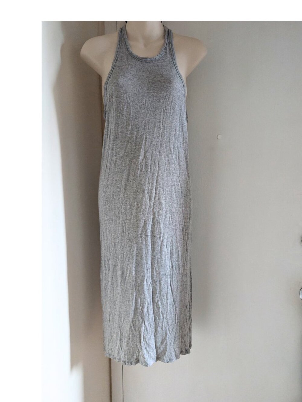 T by Alexander Wang Sheer Rayon Midi Dress